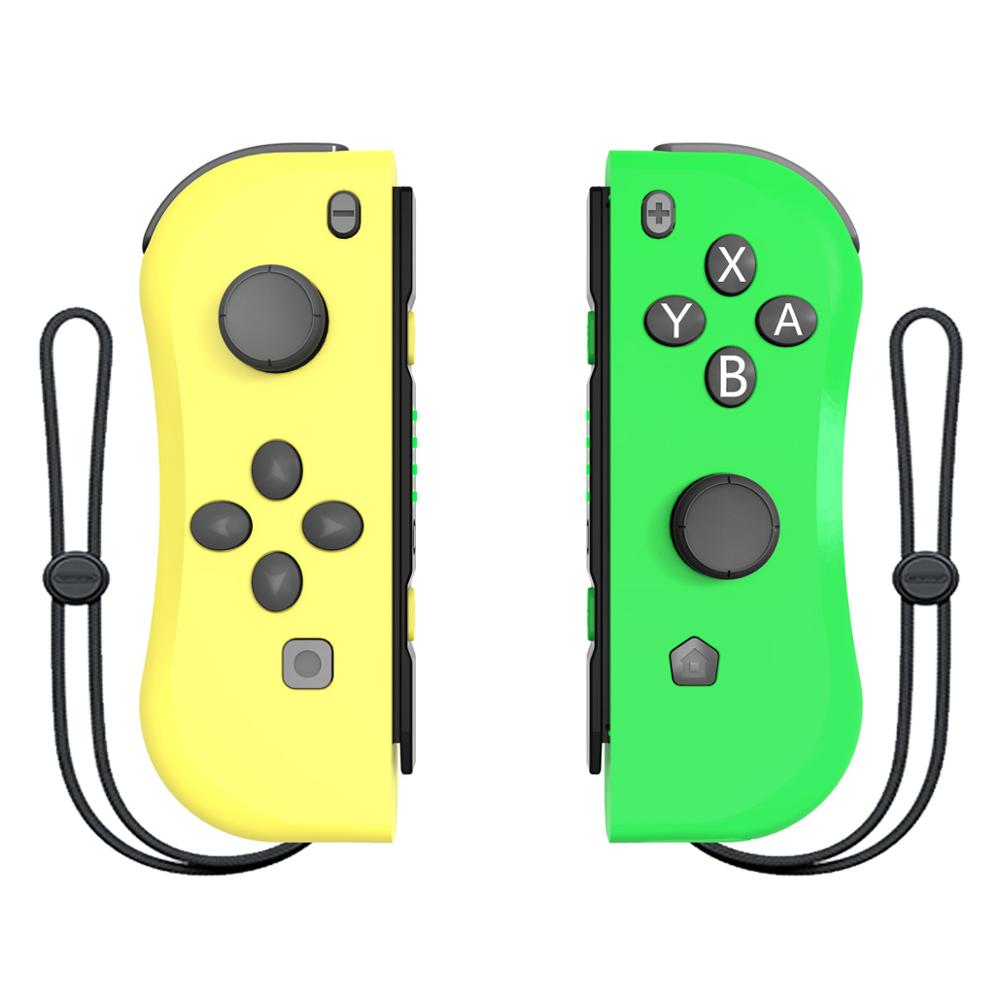 Bluetooth L&R Game Controller Gamepad For Nintend Switch NS for Nintend Switch Console: Yellow and green