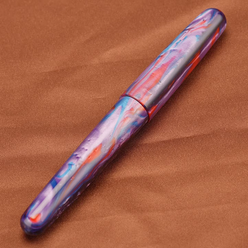 Fuliwen 017 Resin Fountain Pen EF/F/M/Blade Nib Big Size Ink Pen Luxury Unique Irregular Patterns Pen for Office Business: black / B