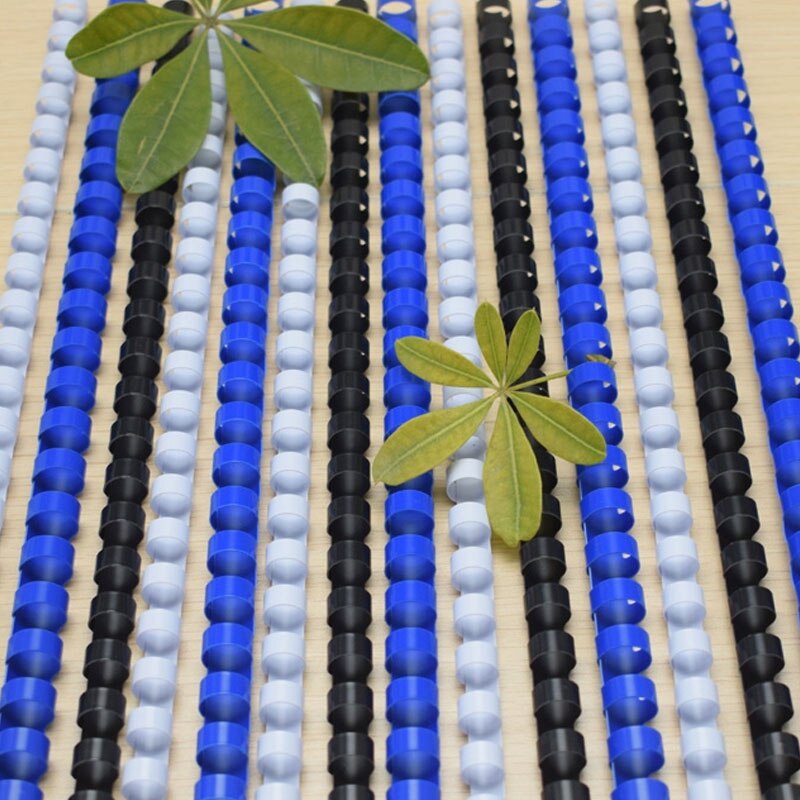 20 Stks/partij A4 Bestand Pvc Plastic Binder Schorten 21 Ringen 20-80 Vellen Losbladige Notebook Kam Binding machine Kantoor School Leveranties