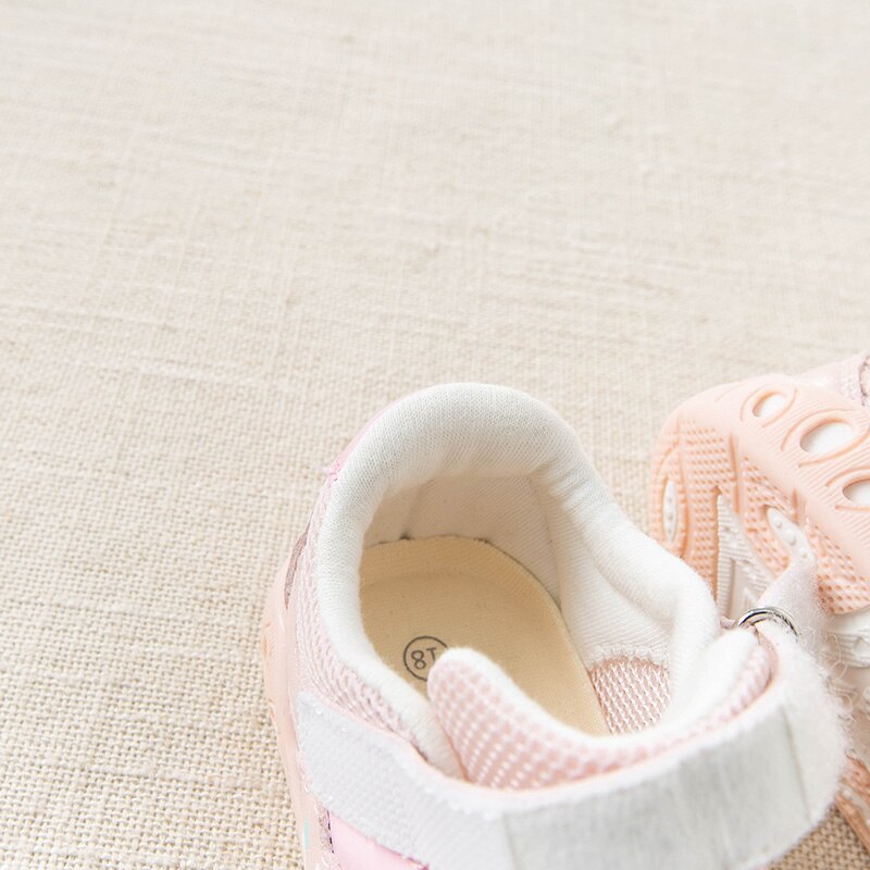 Db13734 dave bella forår baby pige lyserøde sportssko født pige afslappet mærke sko