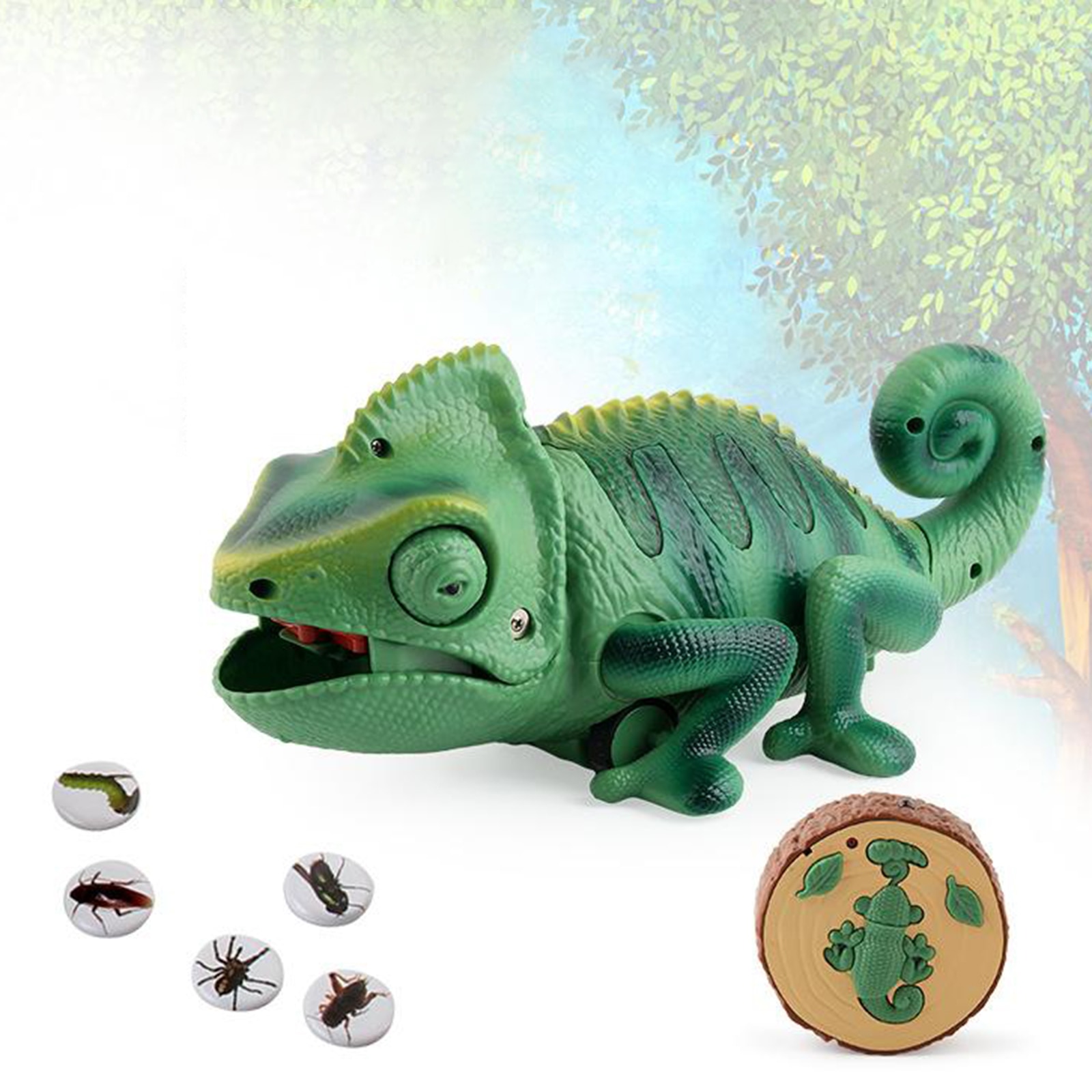 Jouet caméléon télécommandé avec lumières Led multicolores, jouets Rc durables pour enfants, jouets animaux adorables pour enfants