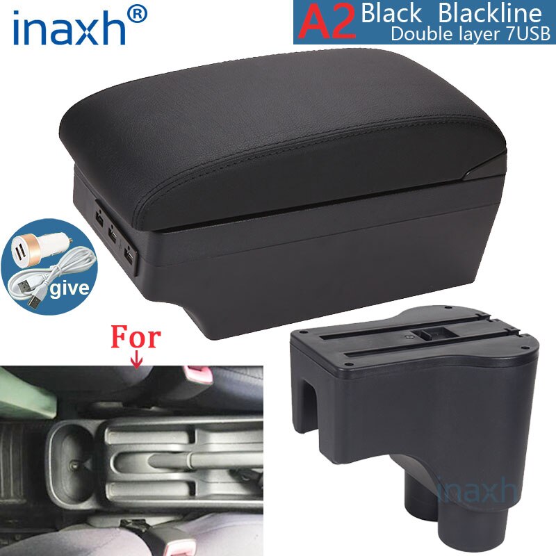 For Daihatsu Terios 2 armrest box central Store content box products interior Car Armrest Storage Car accessories parts: Blue
