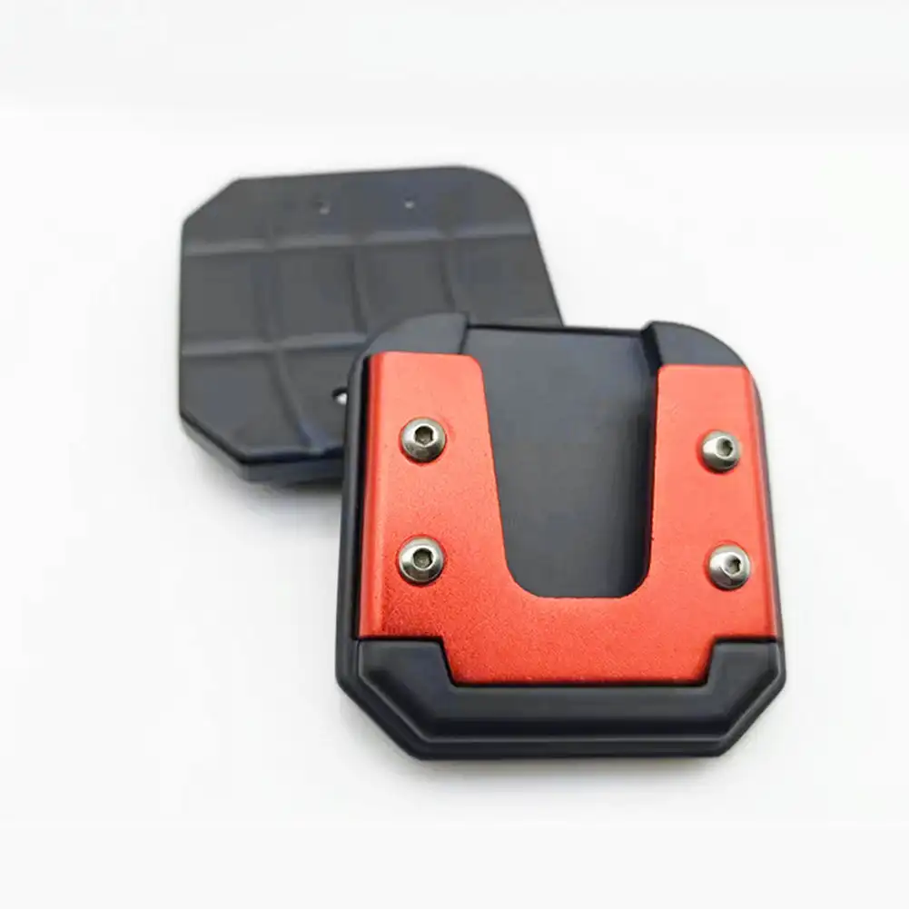 Cavalletto di estensione universale per moto Cavalletto in lega di alluminio per scooter Estensore per bici Piastra di supporto laterale Base allargata antiscivolo
