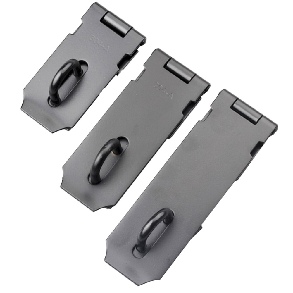 1 Set Door Hasp Anti-theft Door Lock Buckle Stainless Steel Lock Buckle