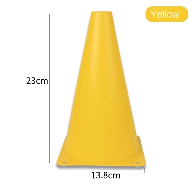 23cm merkkiä ämpäri paksu jalkapallotie tasainen harjoituskartio rulla paalu jalkapallo jalkatyö harjoittelu este merkintä kuppi este merkki