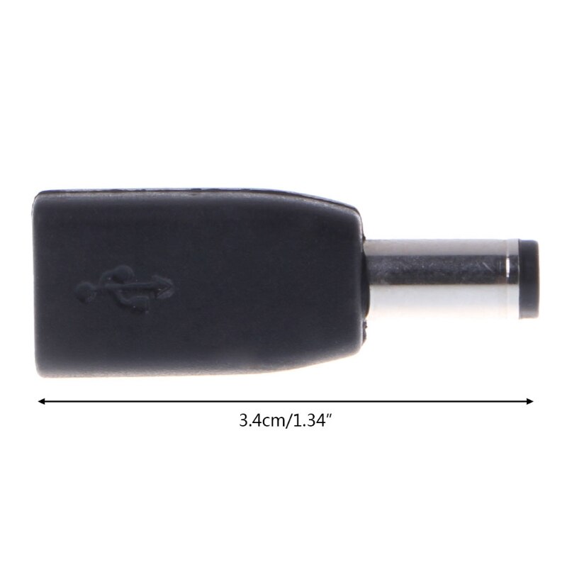 DC 5.5x2.1mm prise mâle à Micro USB connecteur femelle adaptateur convertisseur de Charge