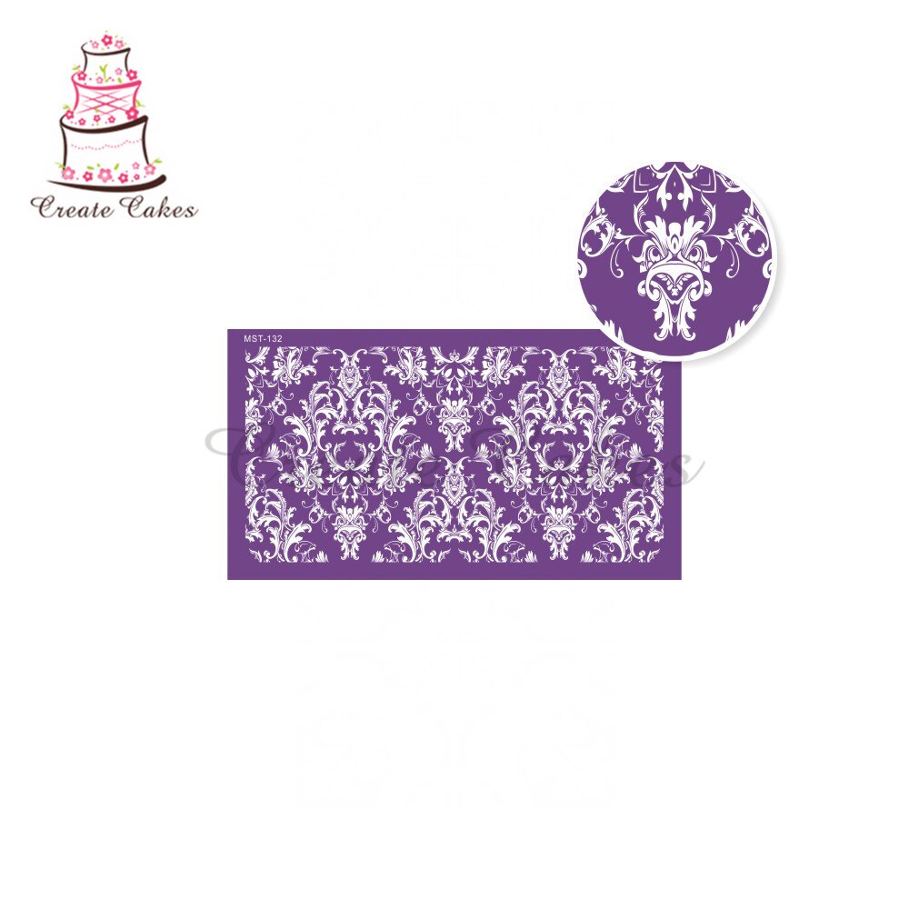 Kant Cake Stencil Royal Mesh Stencils Voor Wedding Cake Grens Stencils Fondant Mould Cake Decorating Tool Cakevorm