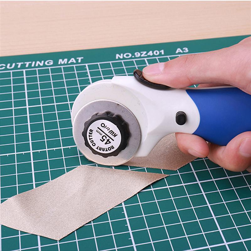 Handheld Rotary Cutter Draagbare Doek Cutter Duurzaam Papier Lederen Cutter Papier Cutter Lederen Cutter Mes Dagelijks Gebruik