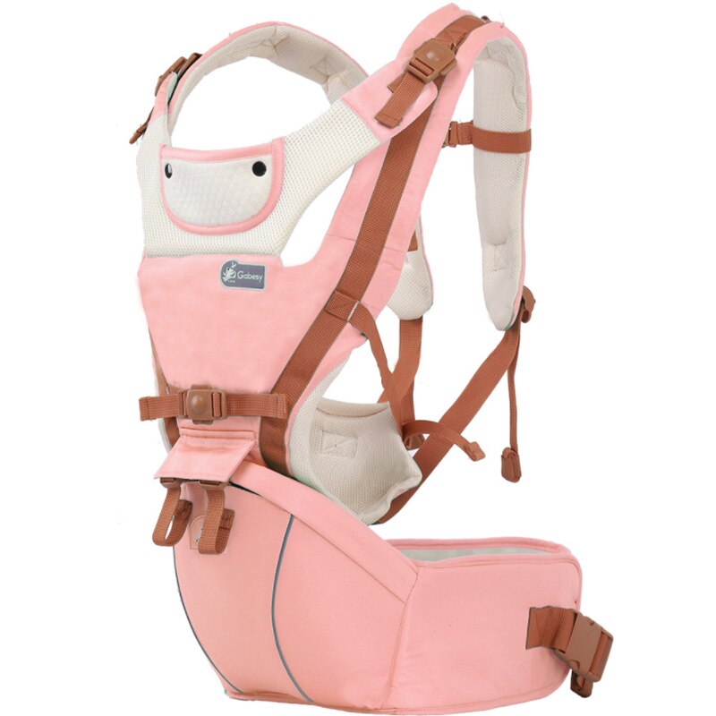 Ergonomische Draagzak Baby Baby Heupdrager Carrier Voorkant Ergonomische Kangoeroe Draagdoek draagdoek voor Baby Reizen: Pink 1