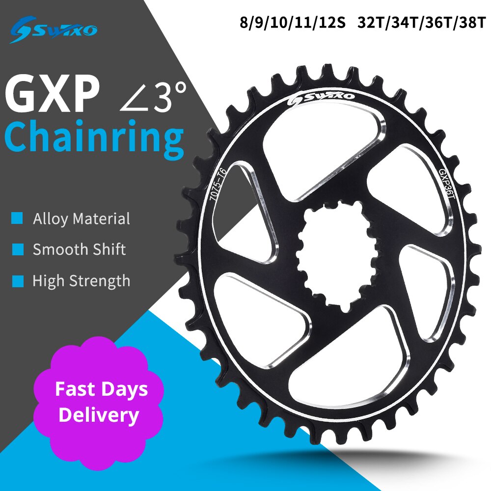 SWTXO GXP mtb mountain bike crank hollow integrated crank set direct mount chainwheel 32 T 34 T 36 T 38 T For Sram