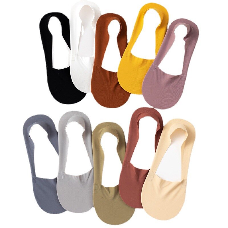 VKMONY – chaussettes invisibles en silicone ultra-fines pour femmes, 3 paires, été