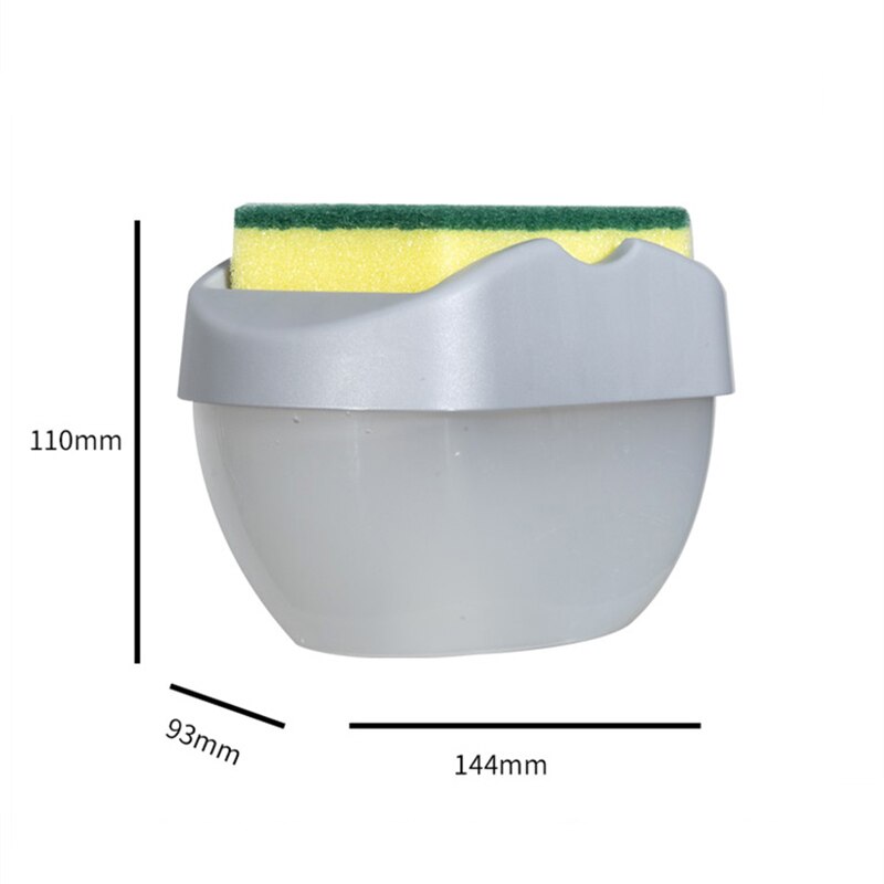 2-In-1 Zeep Dispensers Handpers Vloeibare Dispenser Container Met Spons Houder Keuken Schoner Doos Zeep Kuchnia organizer: 02