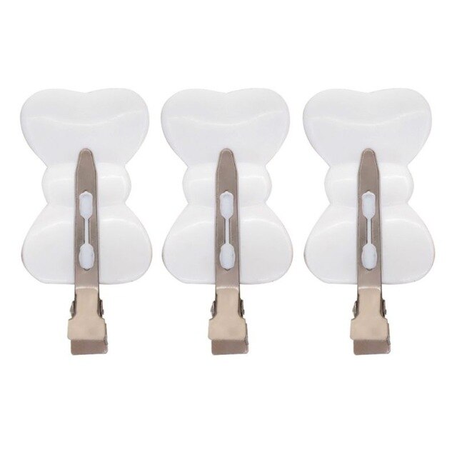 3/4 Stuks Geen Bocht Naadloze Haar Clips Kant Pony Fix Fringe Barrette Make-Up Gezicht Wassen Accessoires Vrouwen Meisjes styling Haarspelden: Mint