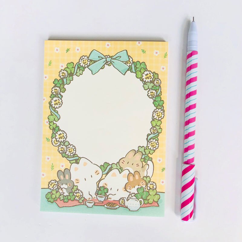 50 Sheets Leuke Grote Maat Fruit Kat Konijn Memo Pad Notepad School Office Supply Papier Briefpapier: C