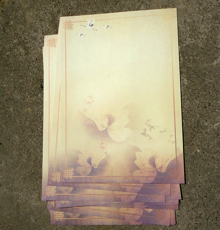 8 stuks Chinese stijl rijm briefpapier
