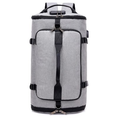 Mannen 19 inch Laptop Rugzak Mode multifunctionele USB Opladen Travel Schoudertas Studenten Weekends Rugzakken Voor Tieners: Gray