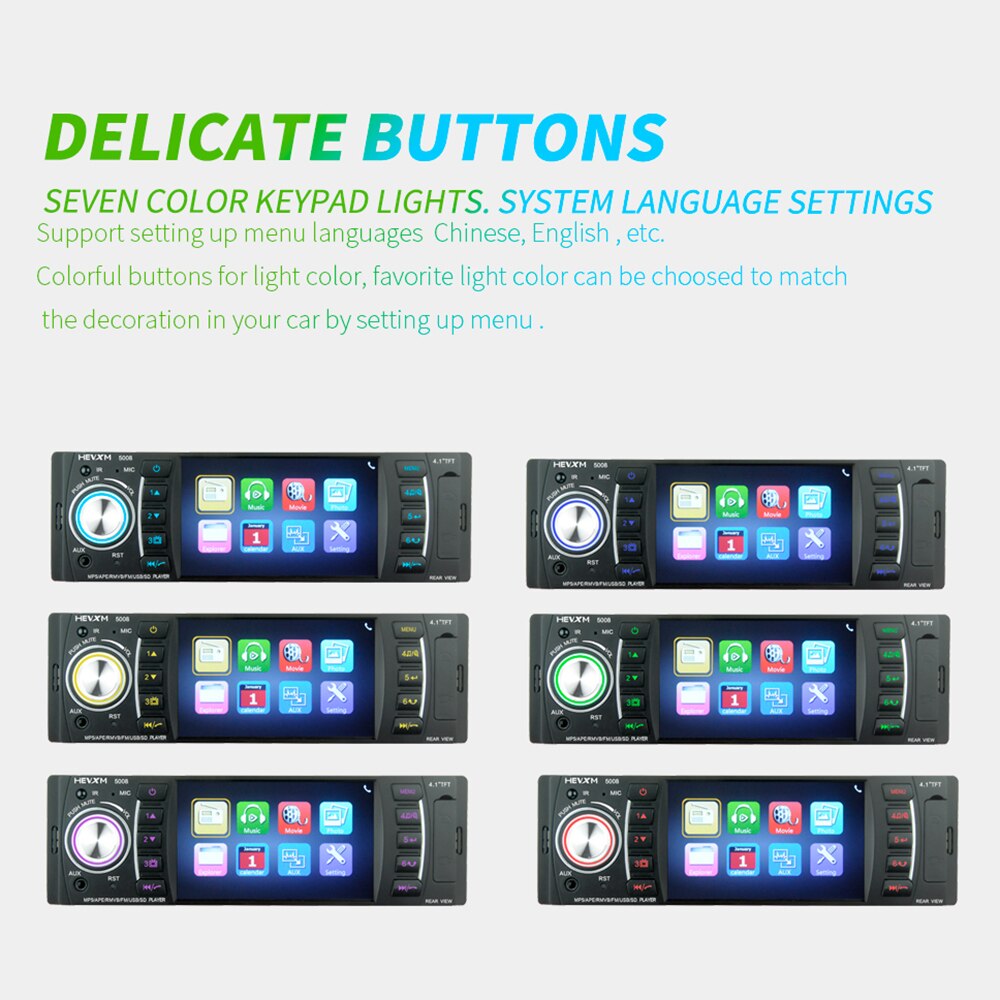 Car Video Player 4.1" TFT LCD Screen Car MP4 MP5 Player Bluetooth Stereo Radio FM SD / MMC / USB without Rear View Camera