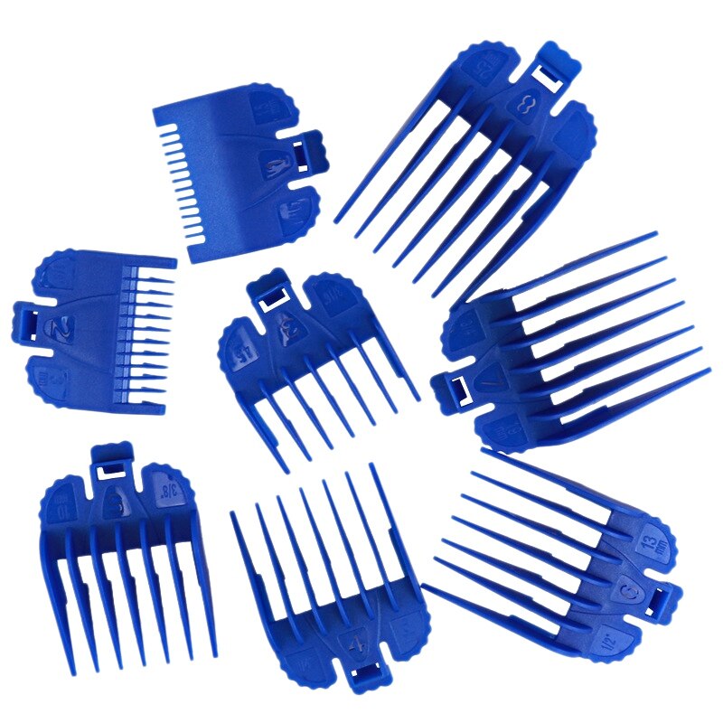 Guía de corte de Peine de límite , peines de guía de corte, conjunto de 1,5/3/4.5/6/10/13/19/25mm para cortadora de pelo WAHL, 8 Uds.: Default Title