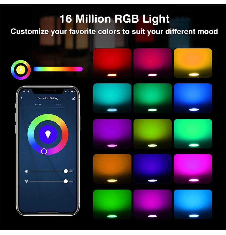 15W Tuya Zigbee Smart Led Lamp E27 E14 GU10 Rgb + Ww + Cw Smart Home Led Lamp Compatibel met Alexa Google Thuis