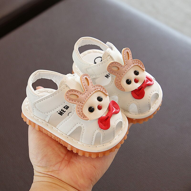 Sandalias de verano para niñas de 0 a 1 o 2 años, zapatos suaves con suela de tendón para niños, sandalias bonitas para niños, zapatos informales de niño