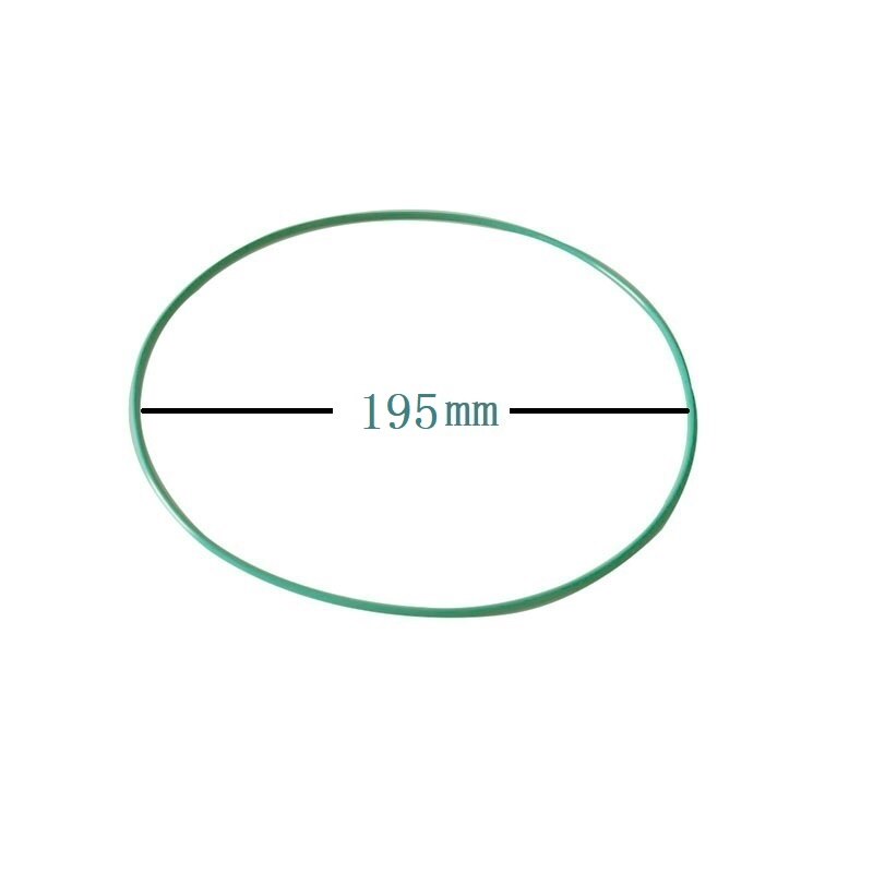 1 stk rund seksjon platespiller belte vinyl platespiller fonograf tilbehør tape cd spiller: Diameter 195mm
