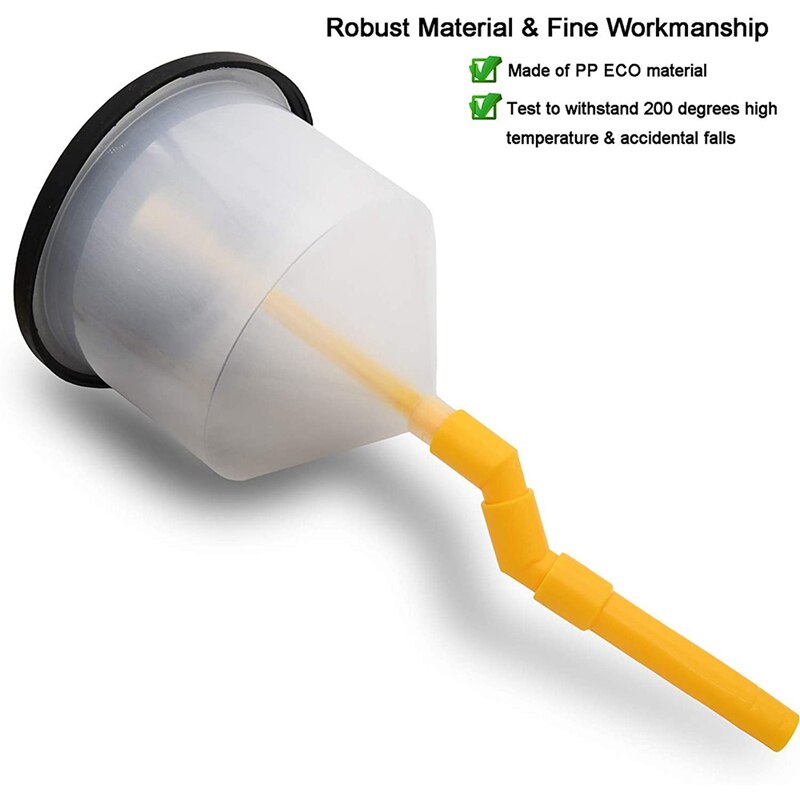 Kit de remplissage de liquide de refroidissement anti-déversement, 15 pièces/ensemble, outil de remplissage en plastique, avec bec d&#39;entonnoir, huile, accessoires de voiture