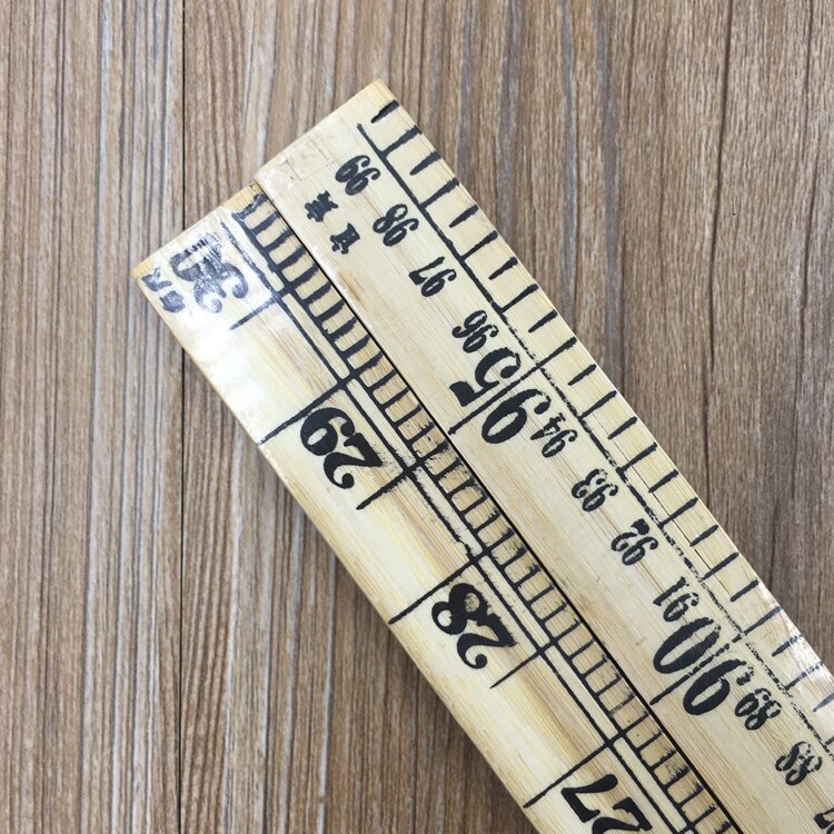 Westcott DIY Wood BAMBOO Yardstick 35.5CM Ruler Metal Ends, Kiln Dried Lumber, Lacquer Finish