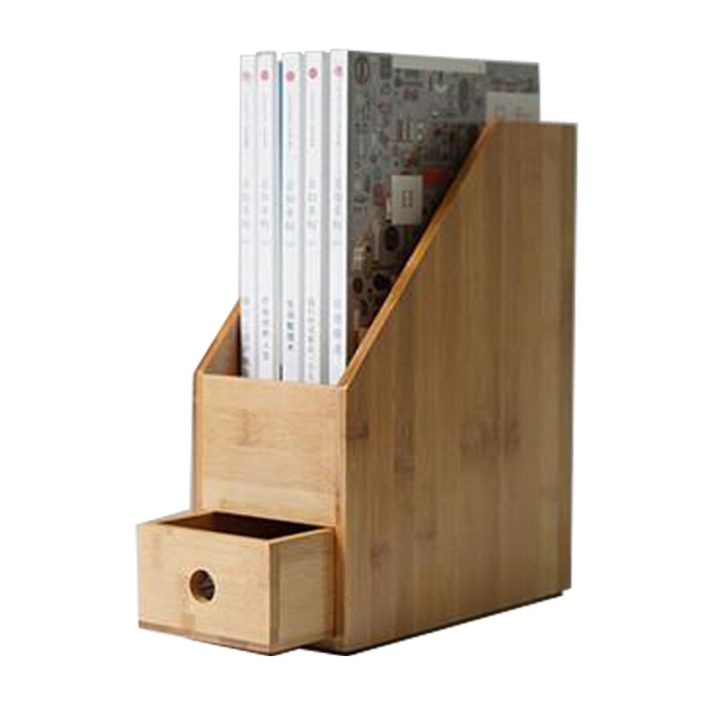Bambus træ dokumentbakke filer bakke træ janpan stil high end kontor forretning indehaver kontor magasin holder med skuffe holder