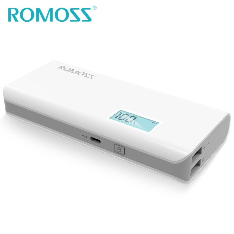 ROMOSS Senso 4 Più 10000mAh Accumulatori E Caricabatterie Di Riserva di Sostegno Esterna 18650 Powerbank batteria di Potere del Caricatore 2 USB di USCITA