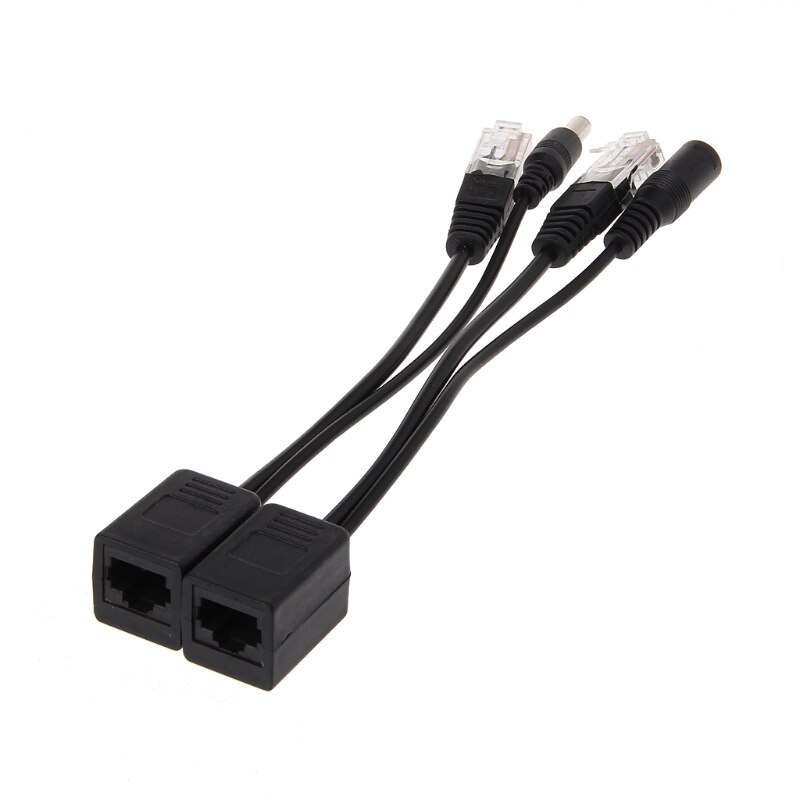 Adaptateur de séparateur de POE RJ45 | Kit de câbles d'alimentation Passive sur Ethernet 12-48V