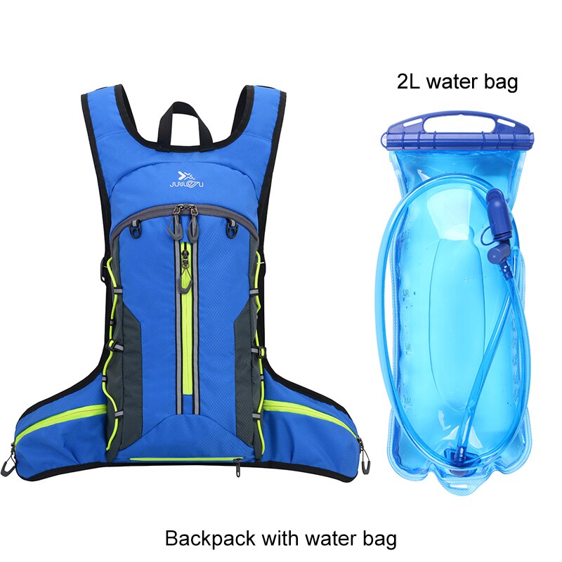 Ultra Light Waterproof Sports Hydration Pack ,Outdoor Cycling Hiking Backpack Shoulder Water Bags,5colours Bicycle Equipment: Blue with water bag