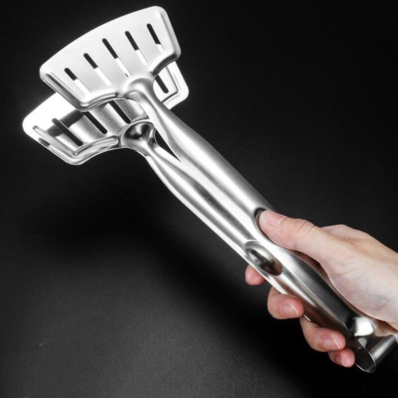 Stainless Steel BBQ Grilling Tongs Salad Bread Serving Tong Kitchen Barbecue Grilling Cooking Tong Kitchen Utensils Accessories