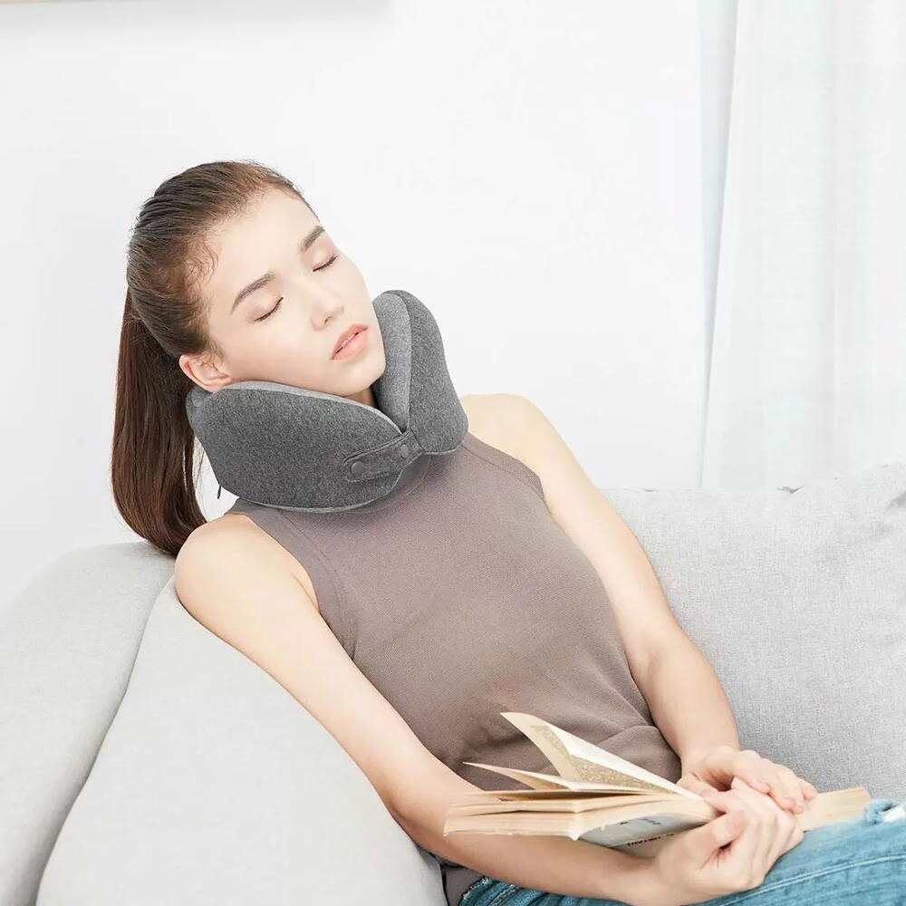 Original Xiaomi Lefan U Shape Pillow Memory Foam Neck Pillow Travel Neck Support Space Travel Pillow Healthcare Bedding