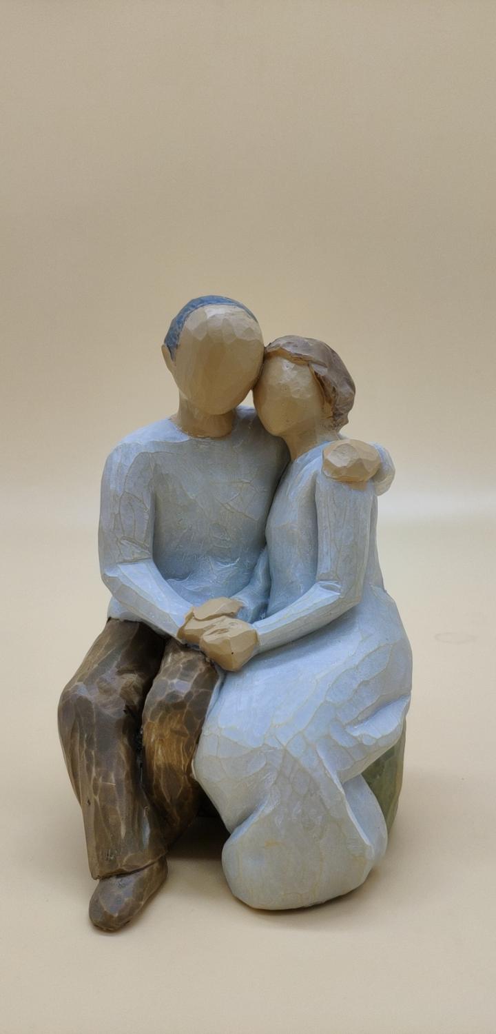 Estilo nórdico amor familia figuras resina Miniacture mamá papá y decoración del hogar para niños accesorios Happy Time