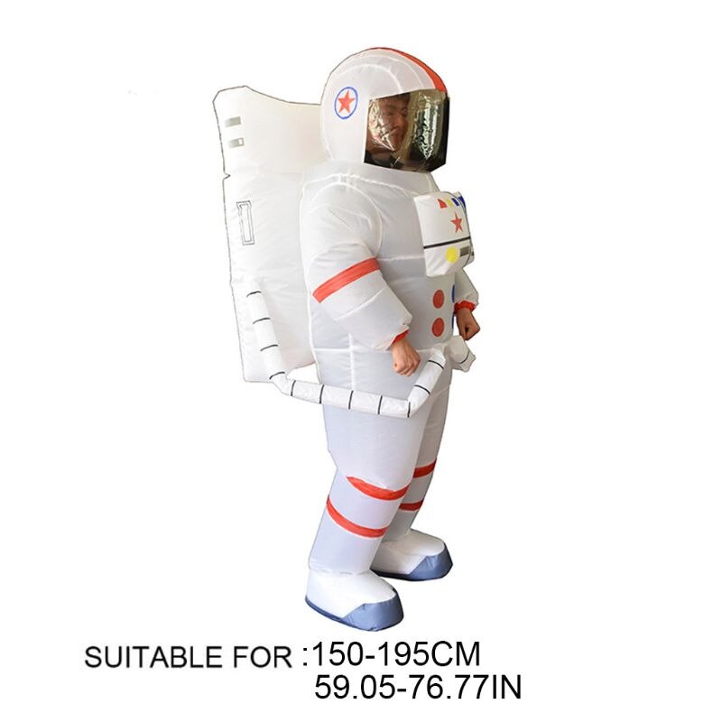 Unisex Adults Astronaut Spaceman Inflatable Chub-suit Costume Jumpsuit Cosplay Cartoon Outdoor Entertainment Outdoor Toys
