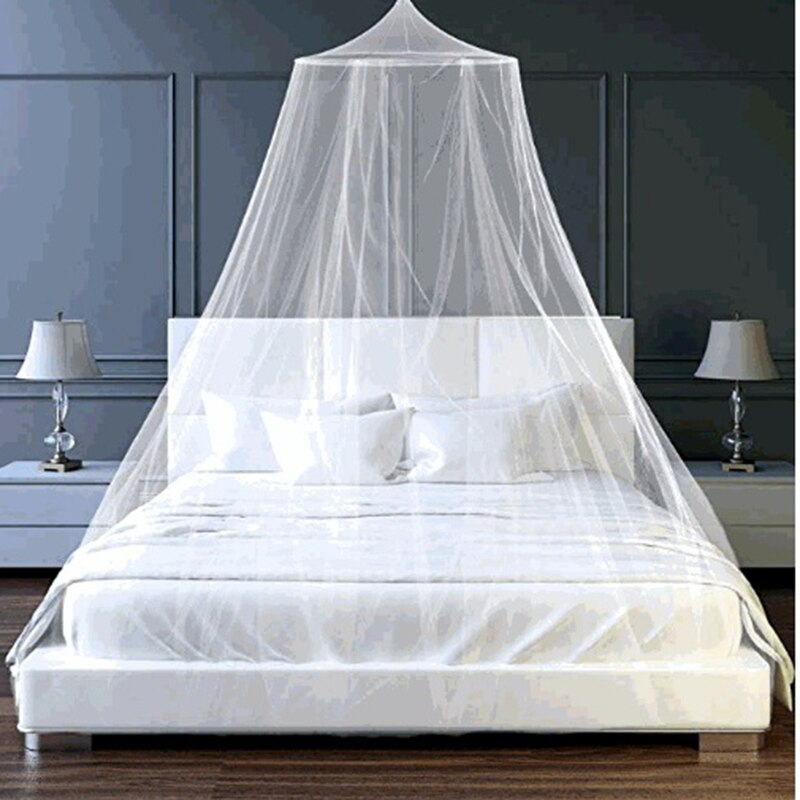 Surper Large Mosquito Mesh Net Quick Easy Installation Hanging Canopy Netting Universal White Dome Mosquito Net for All Size Bed