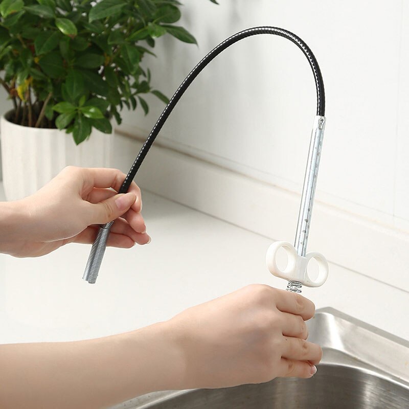 160cm Spring Pipe Dredging Tool Flexible Grabber Pickup Snake Cable Aid Grab Drain Auger Unclog Hair Drains Sink Bathroom Tools