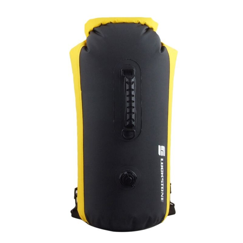 Outdoor PVC Portable Travel Waterproof Diving Bag Kayak Canoe Rafting Bag 25L/35L/60L Waterproof Double-Shoulder Bag: black 25L