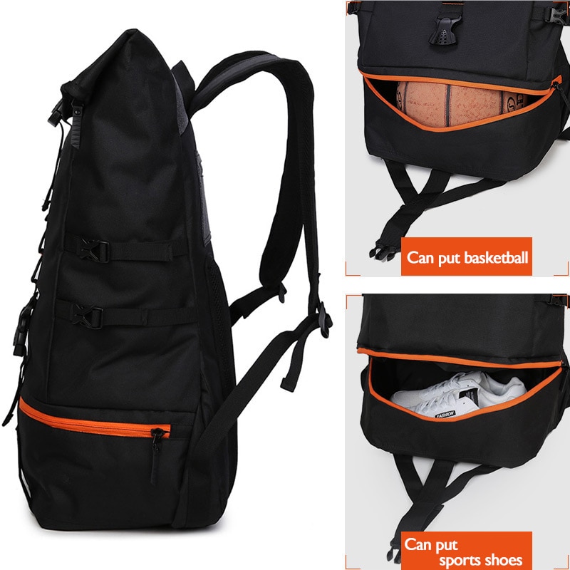 ¡Novedad de ! Mochila de baloncesto de gran capacidad, Mochila de viaje multifunción para hombre, Mochila informal para estudiantes