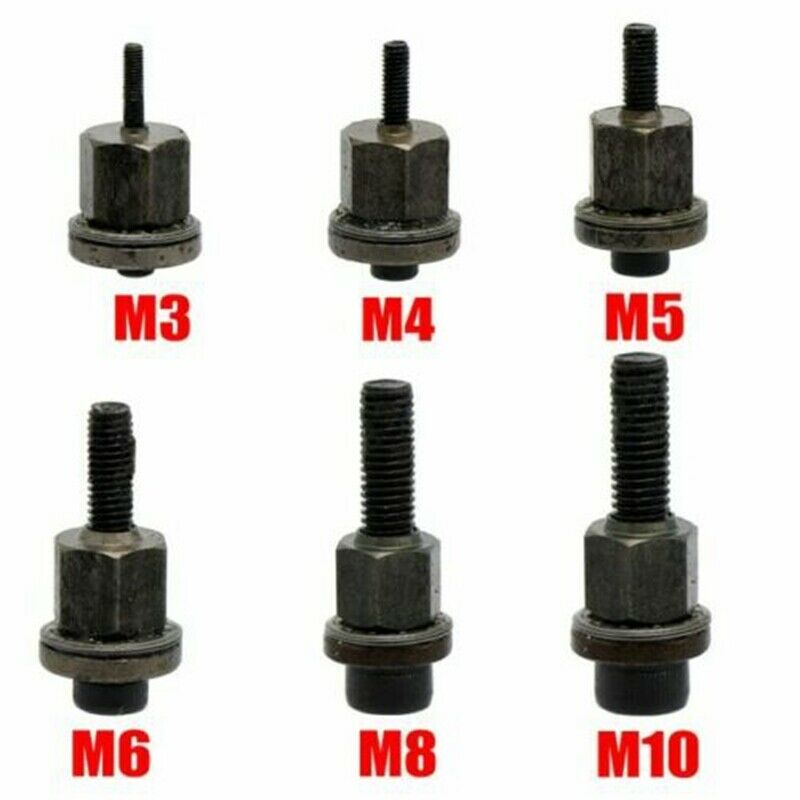 5pcs Riveter Tool Mandrel Rivet Nuts Simple Installation M3-M10 Head Nut Optional Model Rivet Gun Tip Spare Part: M3 M4 M5 M6 M8 M10
