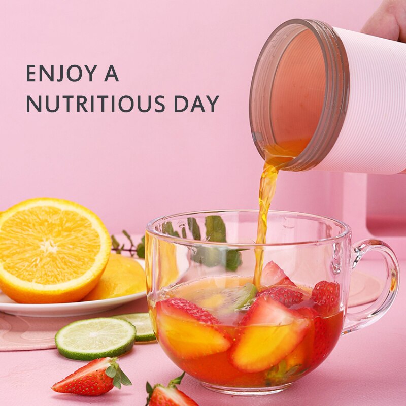 300 Ml Draagbare Juicer Cup Elektrische Fruit Mixer Usb Sap Blender Mini Koekenpan Machine Elektrische Student Sap Cup