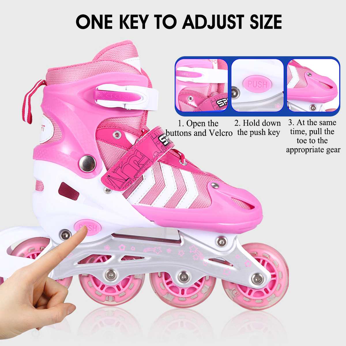 Full Flash Glowing Boys Girls Children Inline Skates Roller Skating S/M/L Christmas For Children Comfortable Breathable