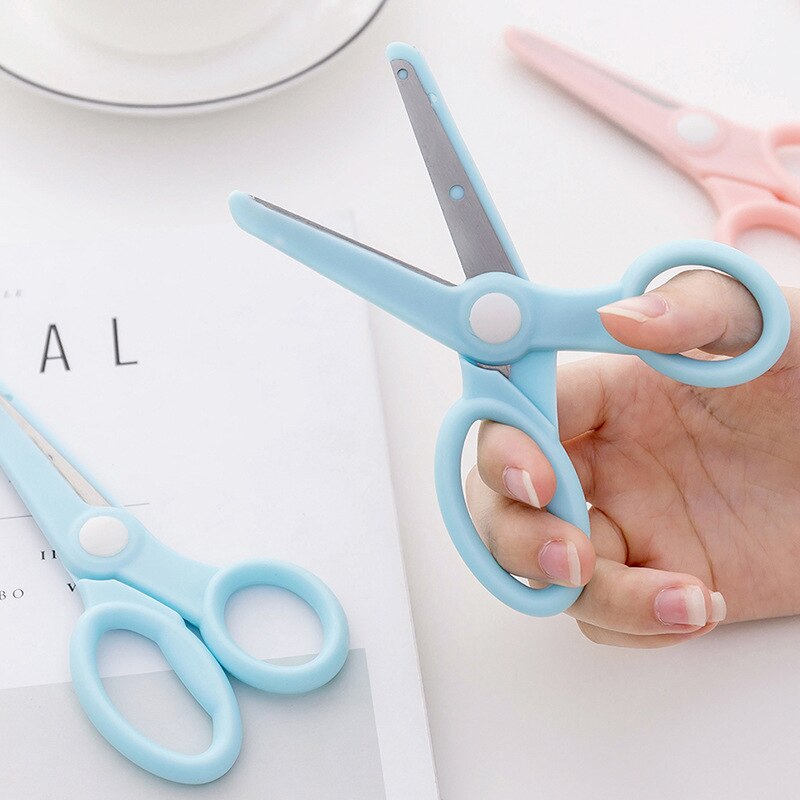 Children's Safe Hand Scissors. Children's Paper-cut DIY Anti Pinch Small Scissors For Kindergarten Children