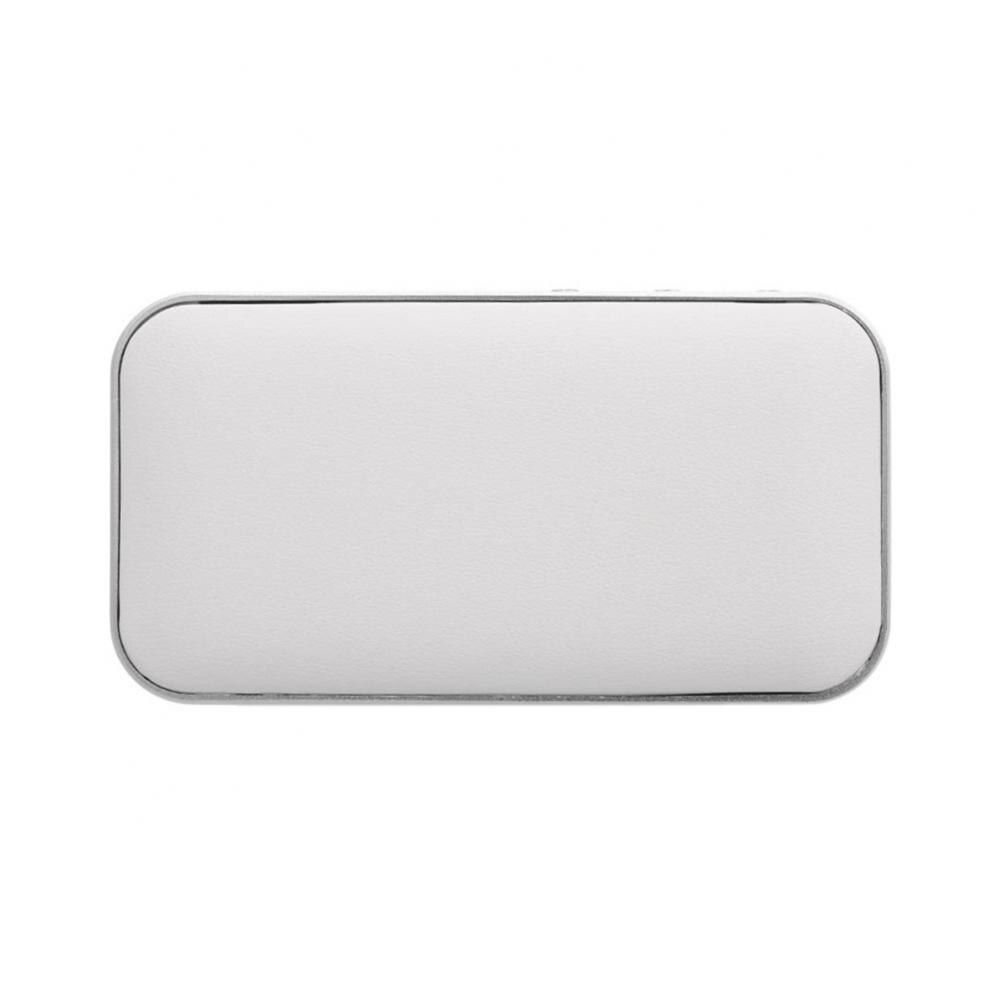 Portable Wireless Mini Style Bluetooth Speaker Support TF Card USB Rechargeable Music Transmitter Receiver Portable Music Player: white