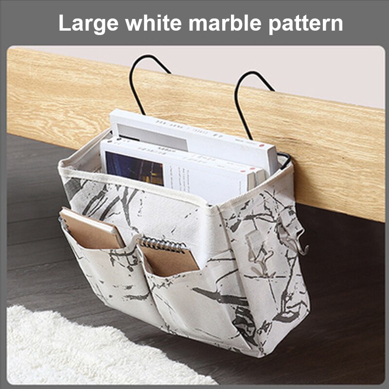 Bedside Storage Bag Hanging Organizer Multi-Pocket Holder Dormitory Bed Bunk Hospital Bed Rails Storage Bag Home Storage