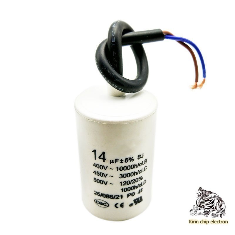 5PCS/LOT CBB60 Washing machine start capacitor 14uF 450V dryer dehydrator water pump AC capacitor