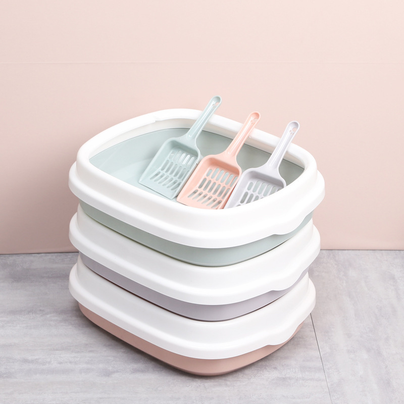 Large Cat Litter Box Semi Enclosed Cat Litter Basin Cats Toilet Odor Proof And Splash Proof Cats Litter Basin Pet Products