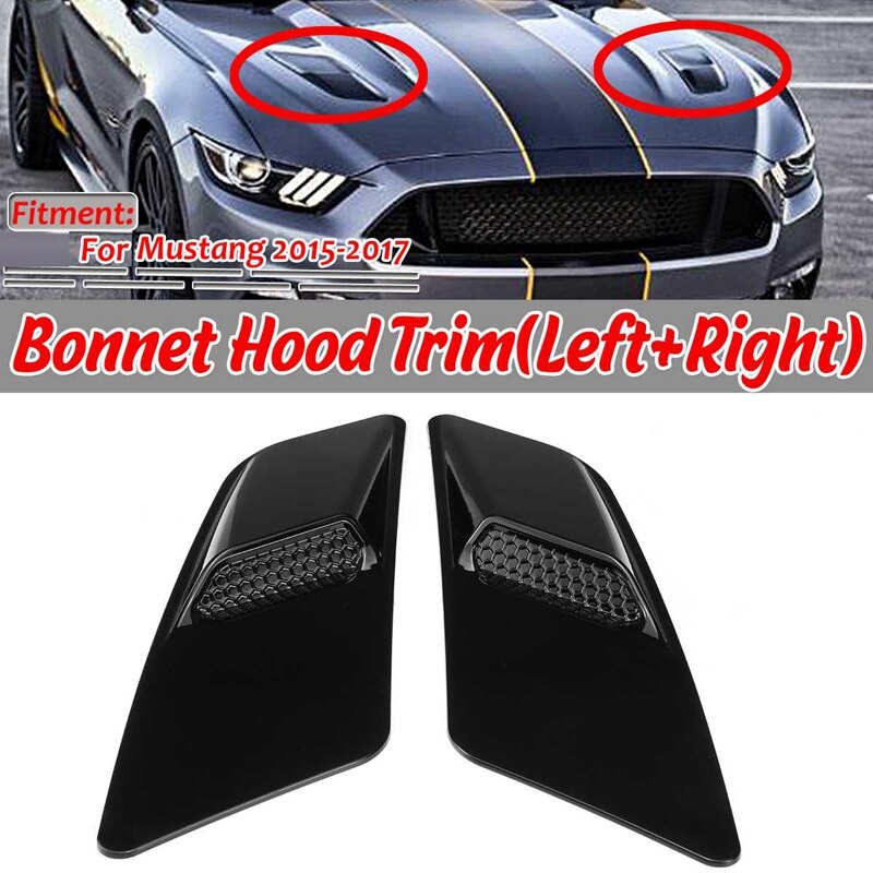 Universal Bonnet Hood Vent Air Vents Scoop Duct Louver for Ford Mustang for- Mercedes Golf Honda Mazda Dodge: Default Title