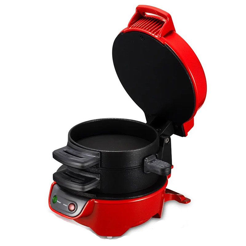 3-i-1 Frukostmaskin - Stek Ägg, Baka Bröd, Gör Hamburgare - 600-800W, 2 Skivor