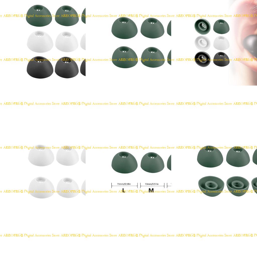 E21E 3Sets Siliconen Oordopjes Tips Oordoppen voor Buds Pro2 in oorhoofdtelefoons Oorkaarten geluidsisolatie